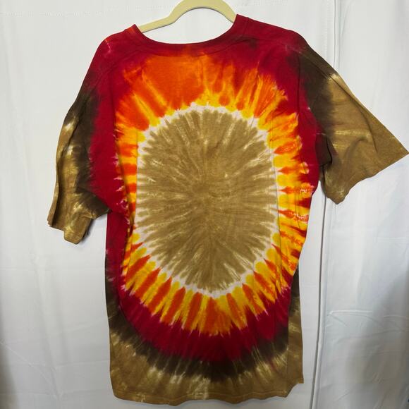 Grateful Dead Tie Dye Tee Shirt Liquid Blue XL Skeleton Roses Bear Retro - Picture 3 of 6